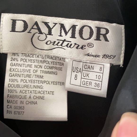 Daymor Couture long black formal dress - Picture 10 of 11